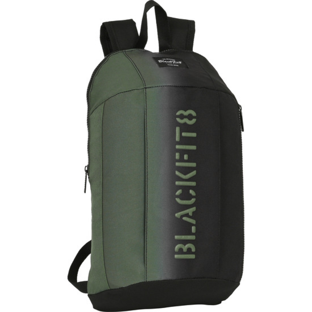 Mini mochila cremallera vertical recicl. blackfit8 