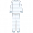 Pijama largo velour cotton bluey