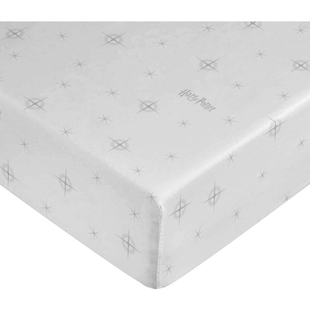 Bajera hpotter stars grey 100% algodón para cama de 150/160