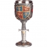 Copa escudo y espada medieval