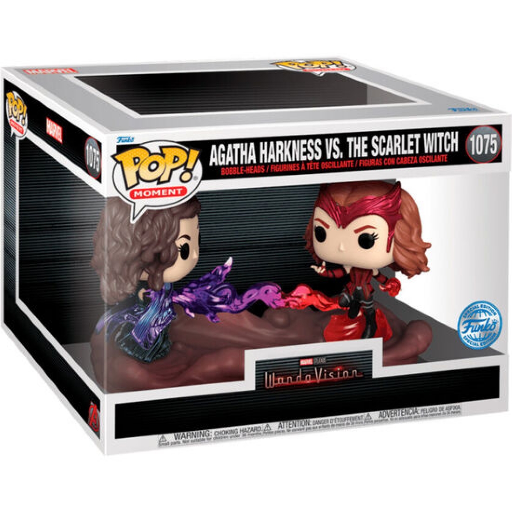 Figura pop moment marvel wandavision agatha harkness vs the scarlet witch exclusive