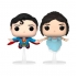 Blister 2 figuras pop dc comics superman & lois flying exclusive