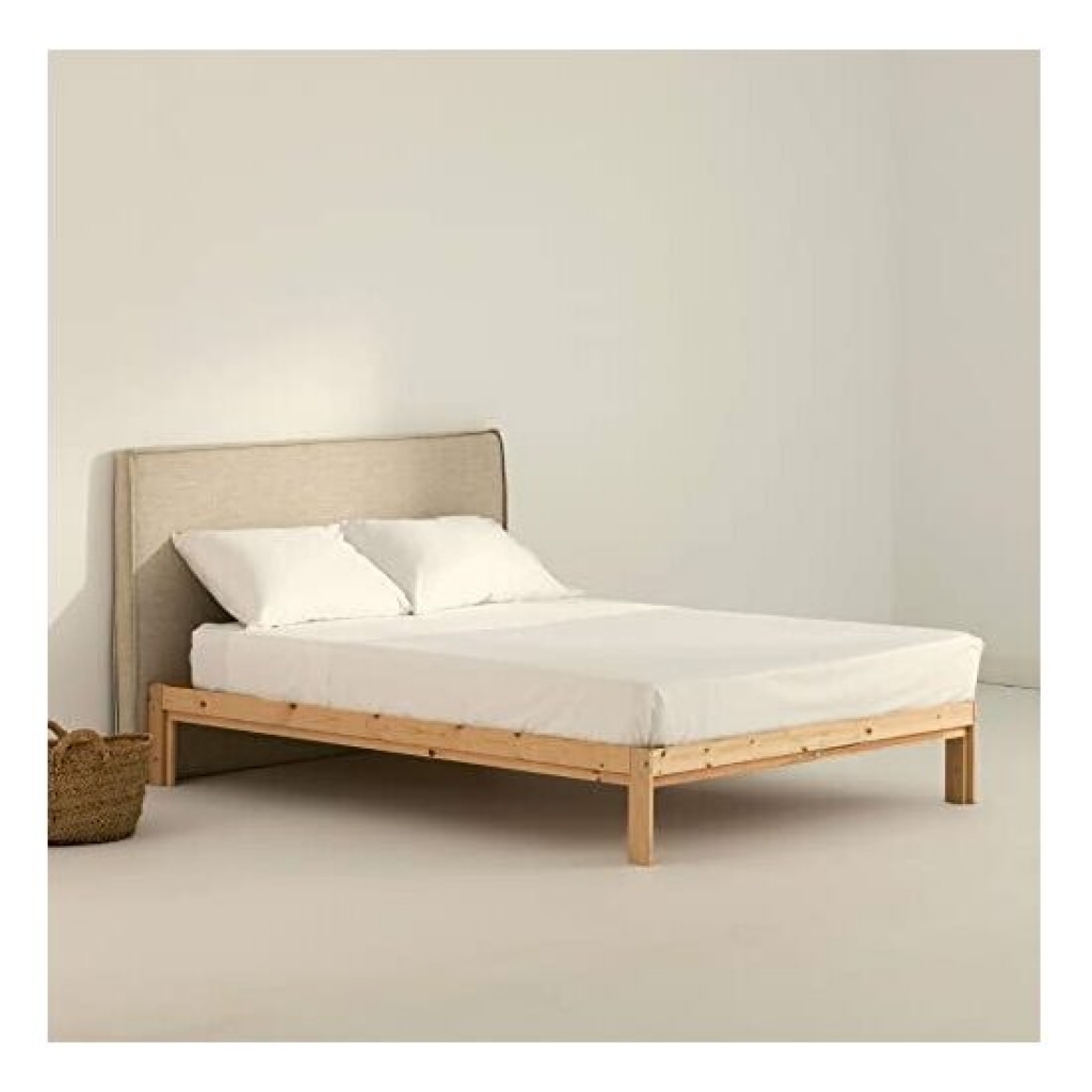 Juego de sábanas satén 300 hilos modelo white para cama de 105.