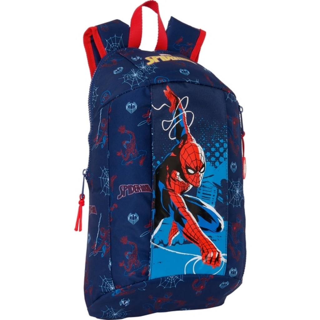 Mini mochila cremallera vertical spider-man 