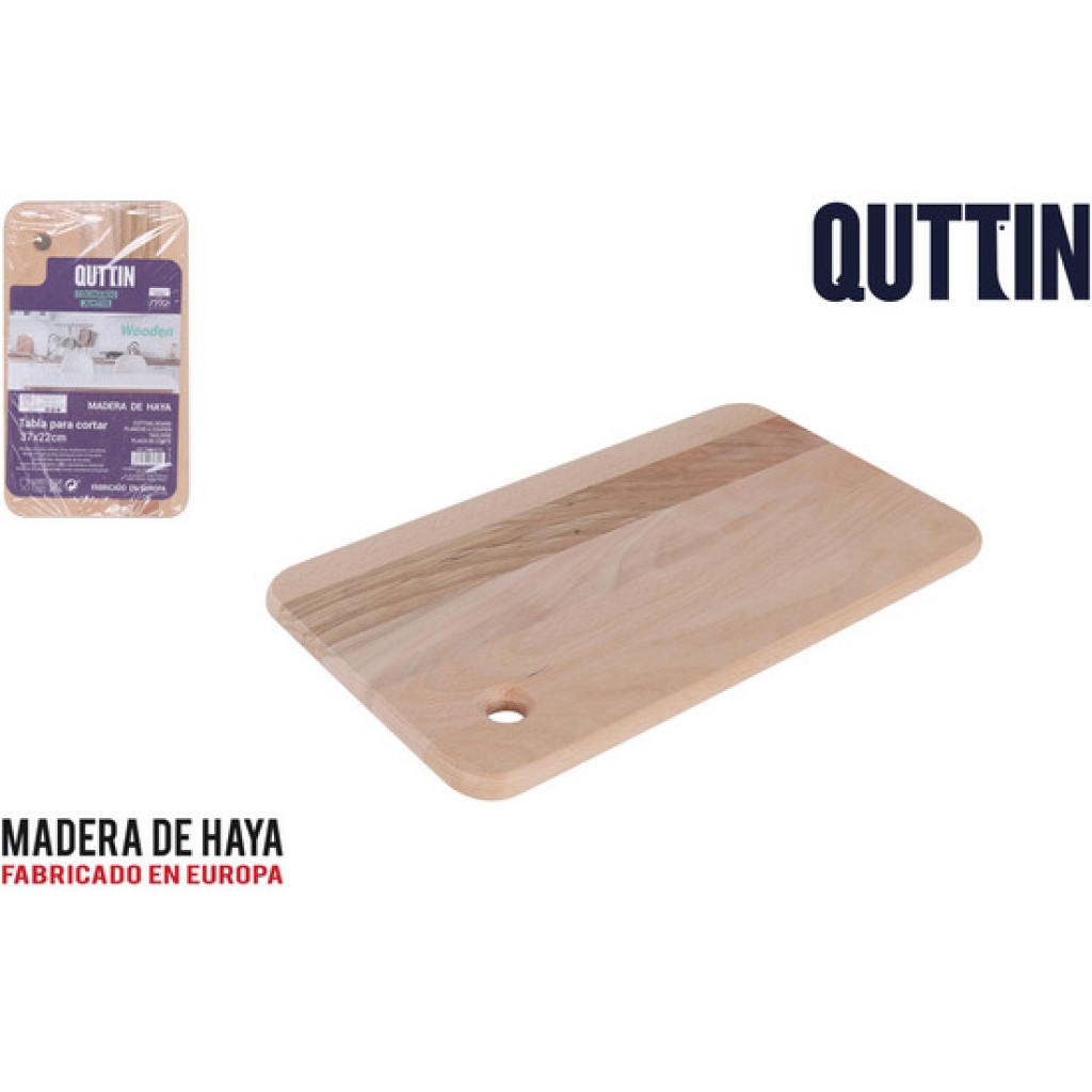 Tabla para cortar de madera 37x22 centímetros quttin