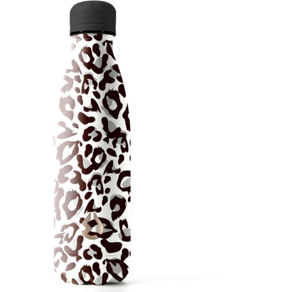 Botella leopardo water revolution 500 mililitros