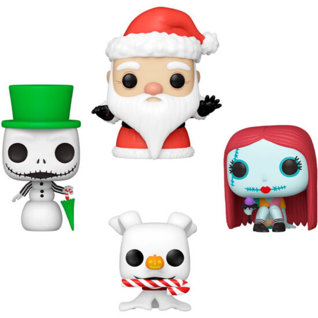 Arbol con 4 figuras pocket pop disney pesadilla antes de navidad holiday exclusive