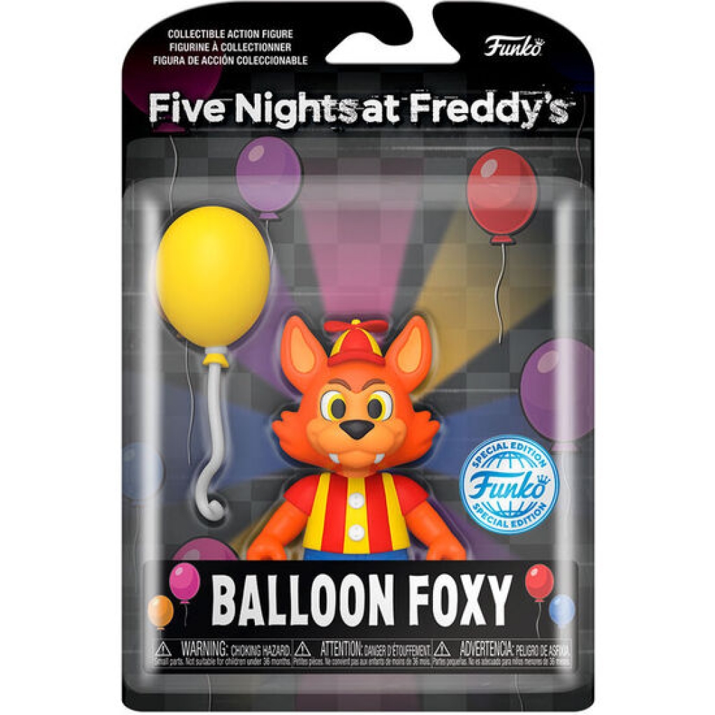 Figura action five noches at freddys balloon foxy exclusive 12,5 centímetros