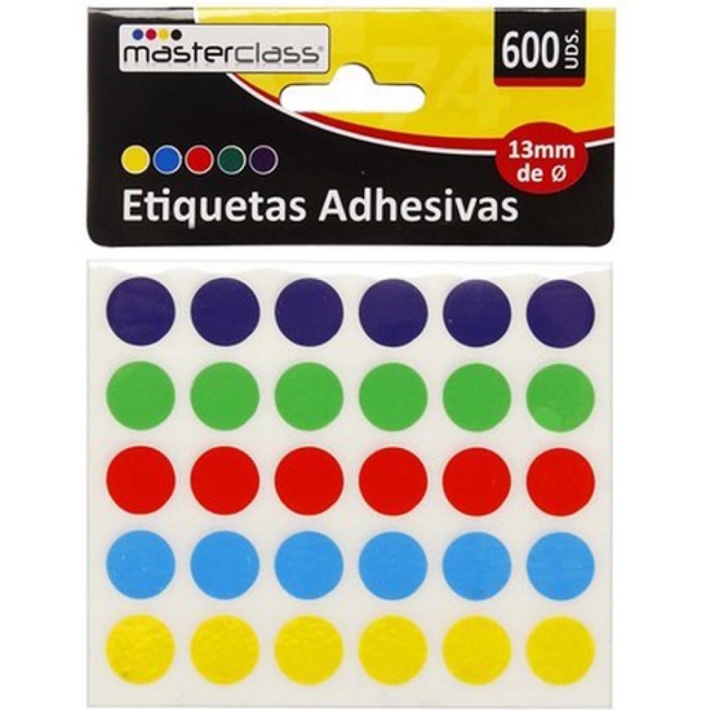 Etiquetas adhesivas color 20h x 30piezas