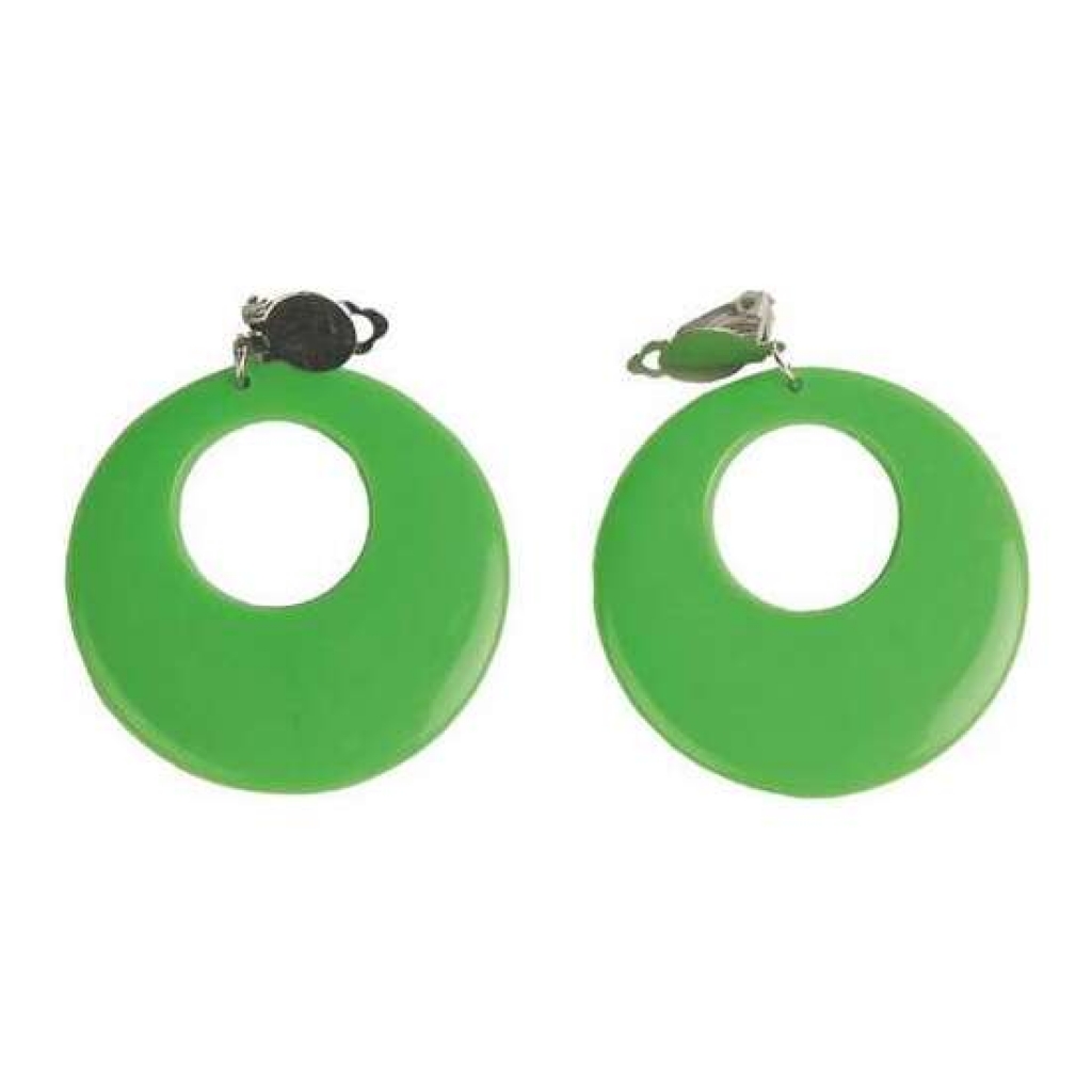2 pendientes flamenca verde 4,5 centímetros