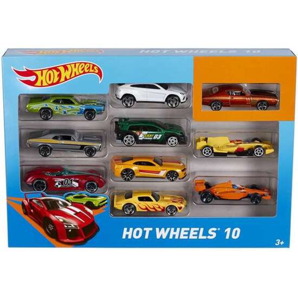 Coche hot wheels pack 10 unidades - modelos surtidos
