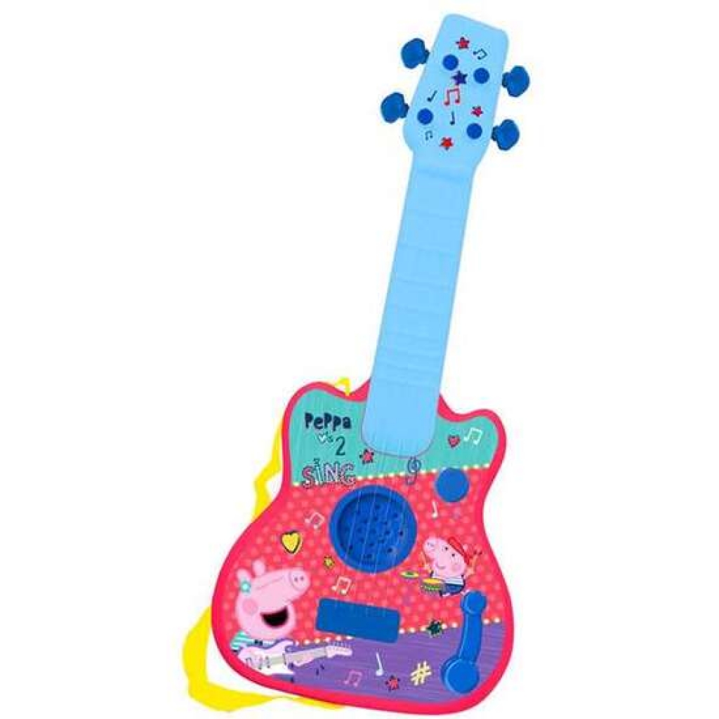 Guitarra infantil peppa pig electronica con melodias 40,5x30x18 centímetros