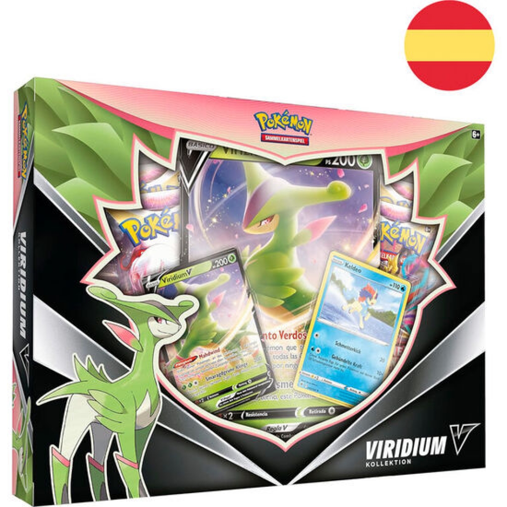 Blister juego cartas coleccionables virizion v pokemon español