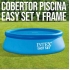 Cobertor solar para piscina easy set/frame d488 centímetros
