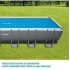 Cobertor solar para piscina frame rectangular 488x244 centímetros