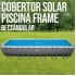 Cobertor solar para piscina frame rectangular 488x244 centímetros