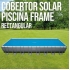 Cobertor solar para piscina frame rectangular 975x488 centímetros - modelos surtidos