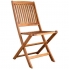 Conjunto de 2 sillas de acacia aktive 46x59x59 centímetros