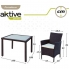 Conjunto de mesa (100x75 centímetros) + 4 sillas (60x61x84 centímetros) aktive