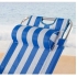 Tumbona de playa reclinable aluminio con cojín aktive 153x47x33/75 centímetros