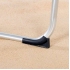 Tumbona de playa reclinable aluminio con cojín aktive 149x49x78/116 centímetros