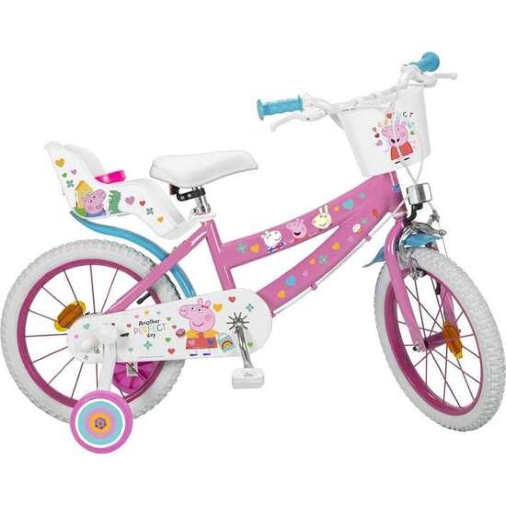 Bicicleta peppa pig rosa 16
