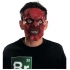 1/2 devil latex mask one size