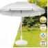 Soporte parasol poliresina blanca 30 kgs tubo 4,8 centímetros d58x35 centímetros