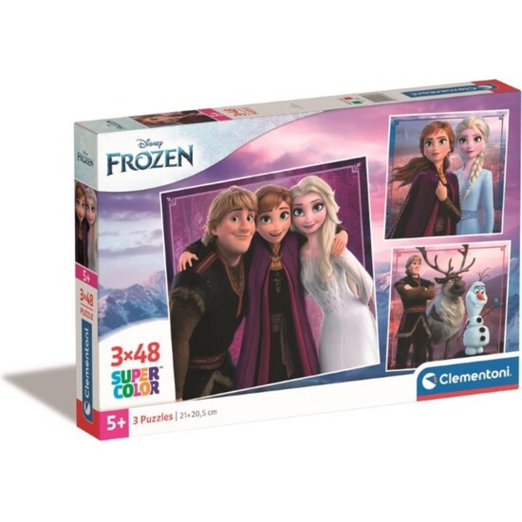 Puzzle 3x48 piezas. frozen