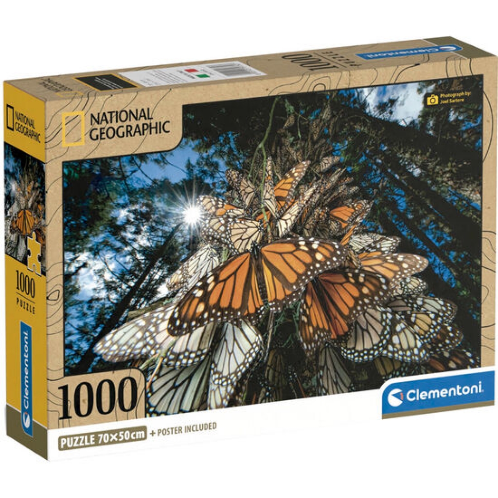 Puzzle monarch butter national geographic 1000pzs