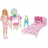 Muñeca + dormitorio barbie