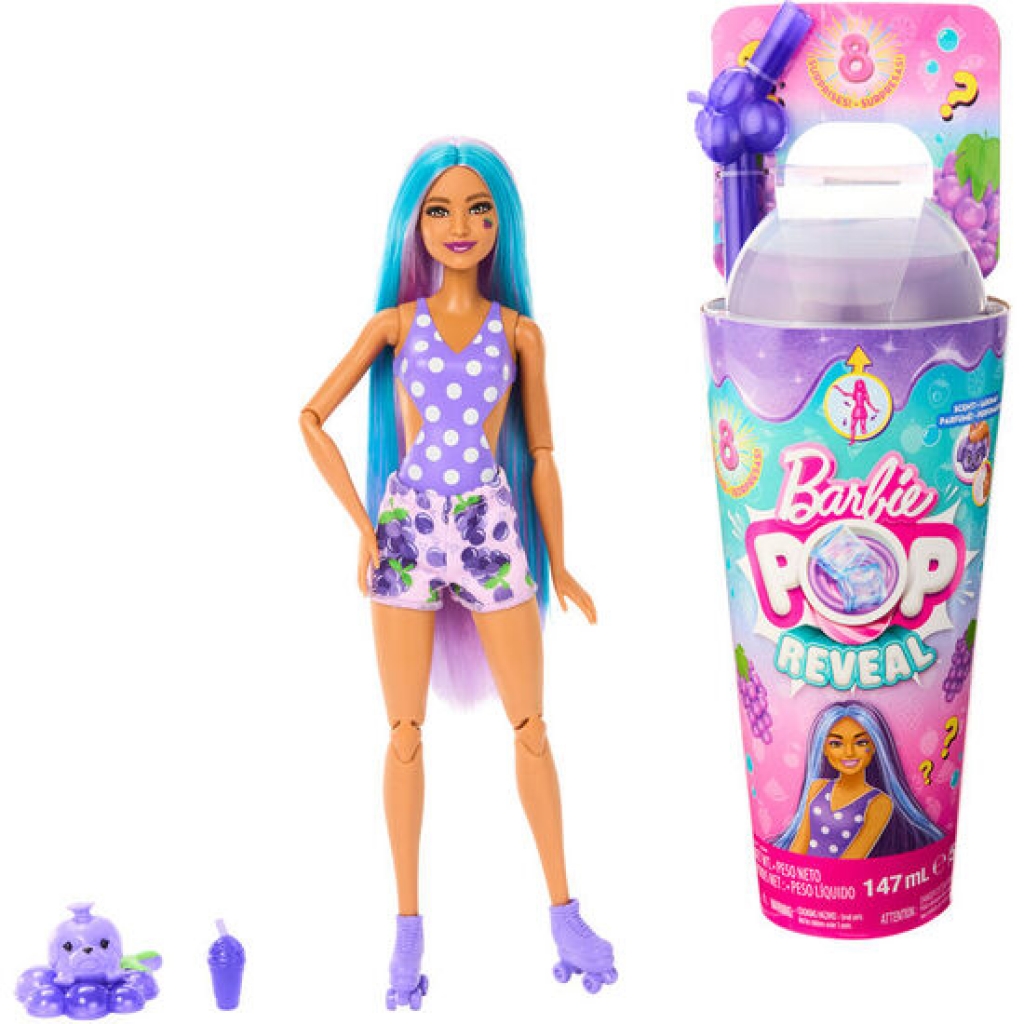 Muñeca pop! reveal serie frutas uvas barbie