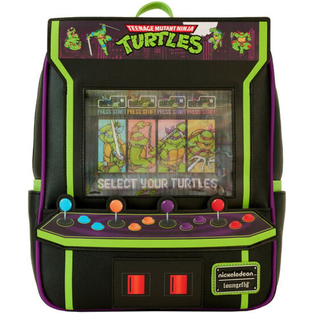 Mochila vintage arcade 40th anniversary tortugas ninja loungefly
