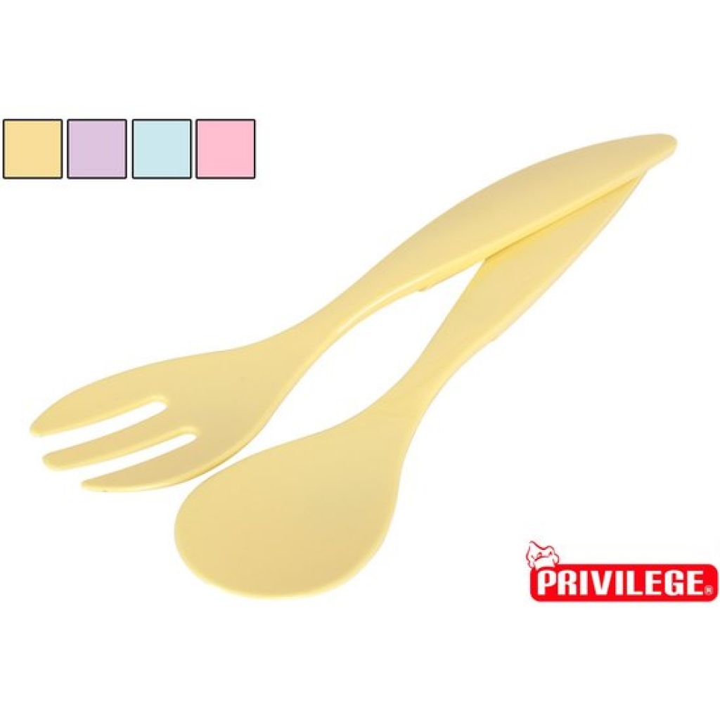 Set cuchara+tenedor servir 30x6 centímetros yonca - colores surtidos