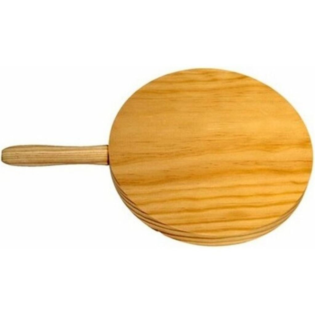 Tabla de cocina madera redonda con mango 16 centímetros